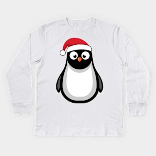 'Christmas Penguin' Cute Christmas Penguin Kids Long Sleeve T-Shirt